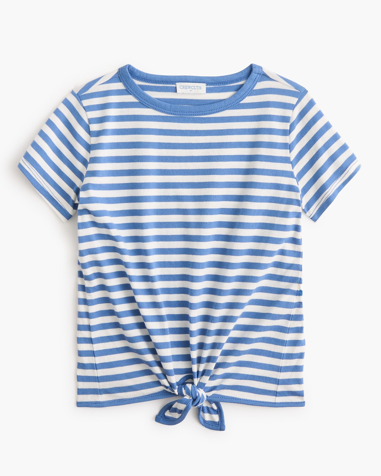 Girls' striped tie-front tee | J.Crew Factory