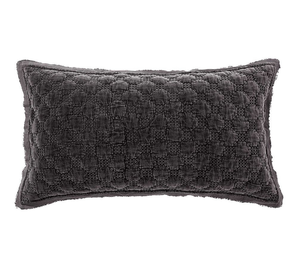 Velvet Lattice Handcrafted Quilted Sham | Pottery Barn (US)