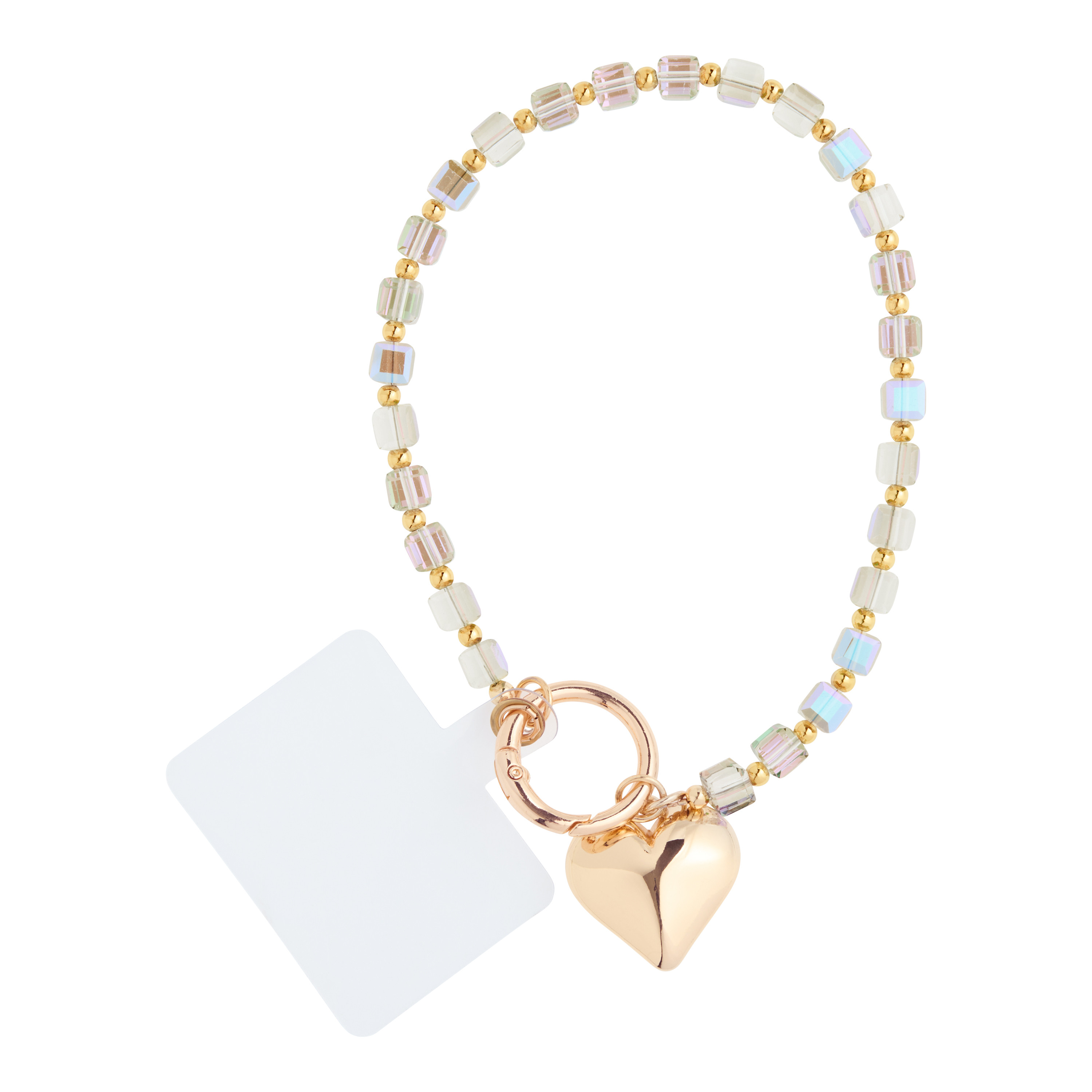 Iridescent Gem Detachable Wristlet Cell Phone Strap | World Market