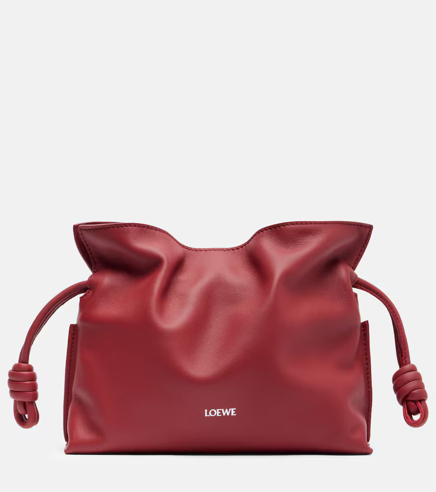 Loewe Flamenco Mini leather clutch | Mytheresa (INTL)