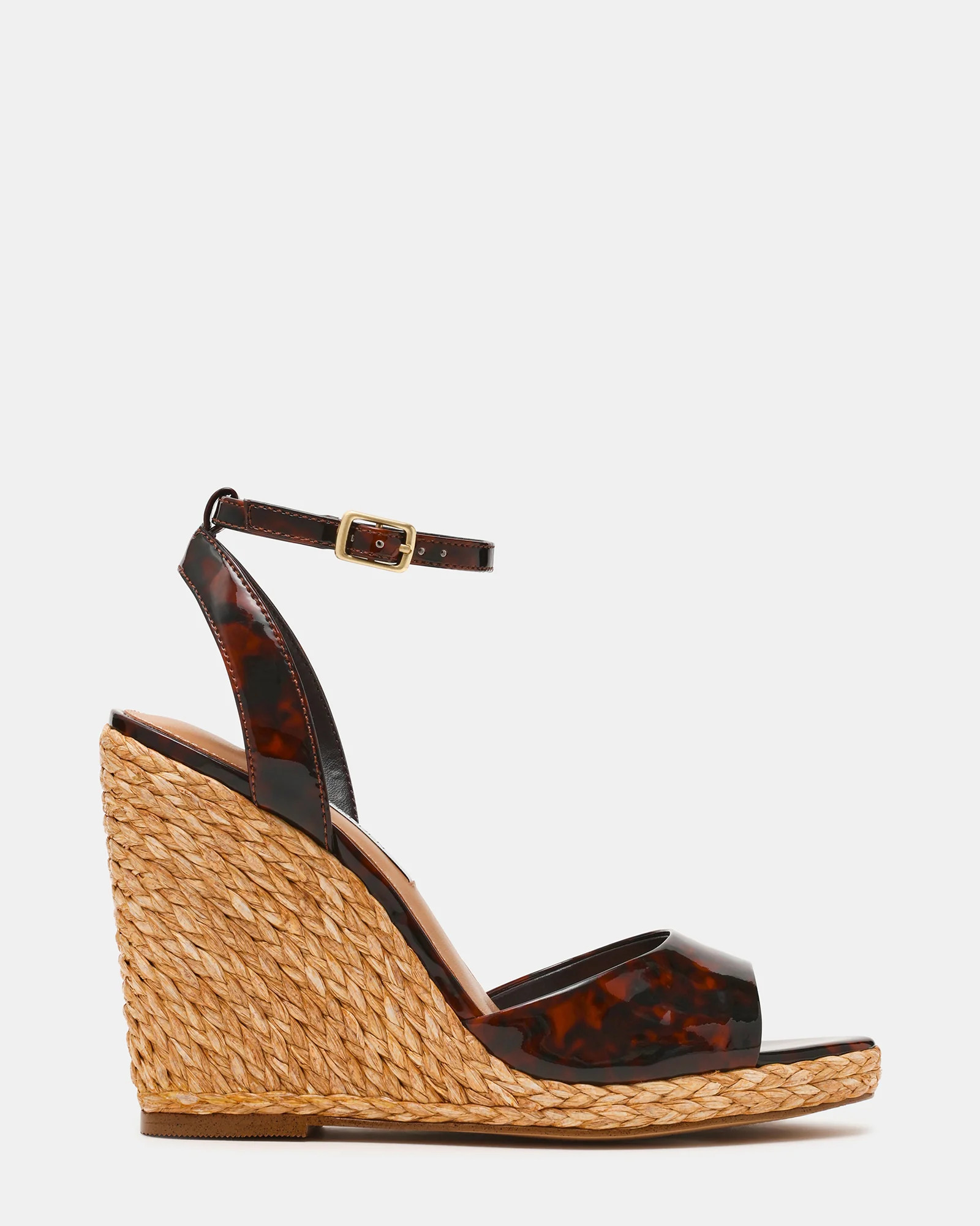 DEVIN Tortoise Espadrille Wedge Women's Sandal | Steve Madden (US)