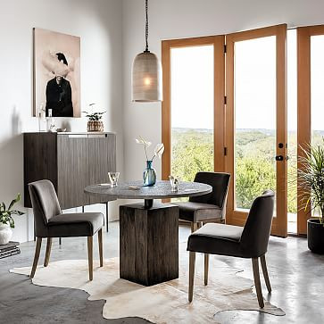 Reclaimed Wood Base Dining Table | West Elm (US)