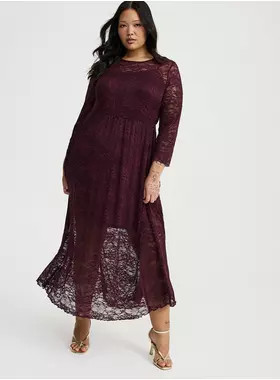 A-Line Lace Maxi Dress | Torrid (US & Canada)