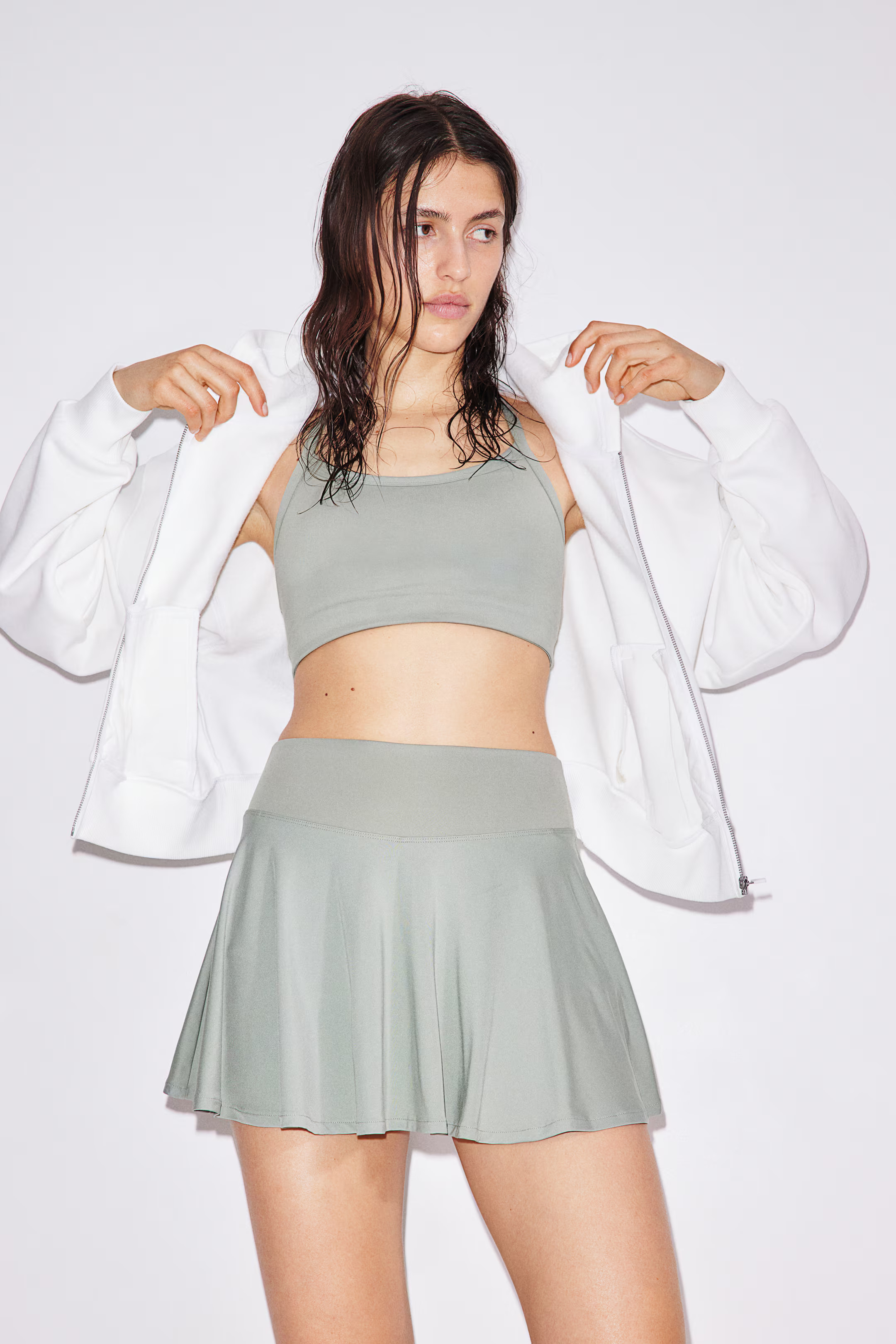 Tennis-cirkelrok van DryMove™ - Zwart - DAMES | H&M NL | H&M (DE, AT, CH, NL, FI)