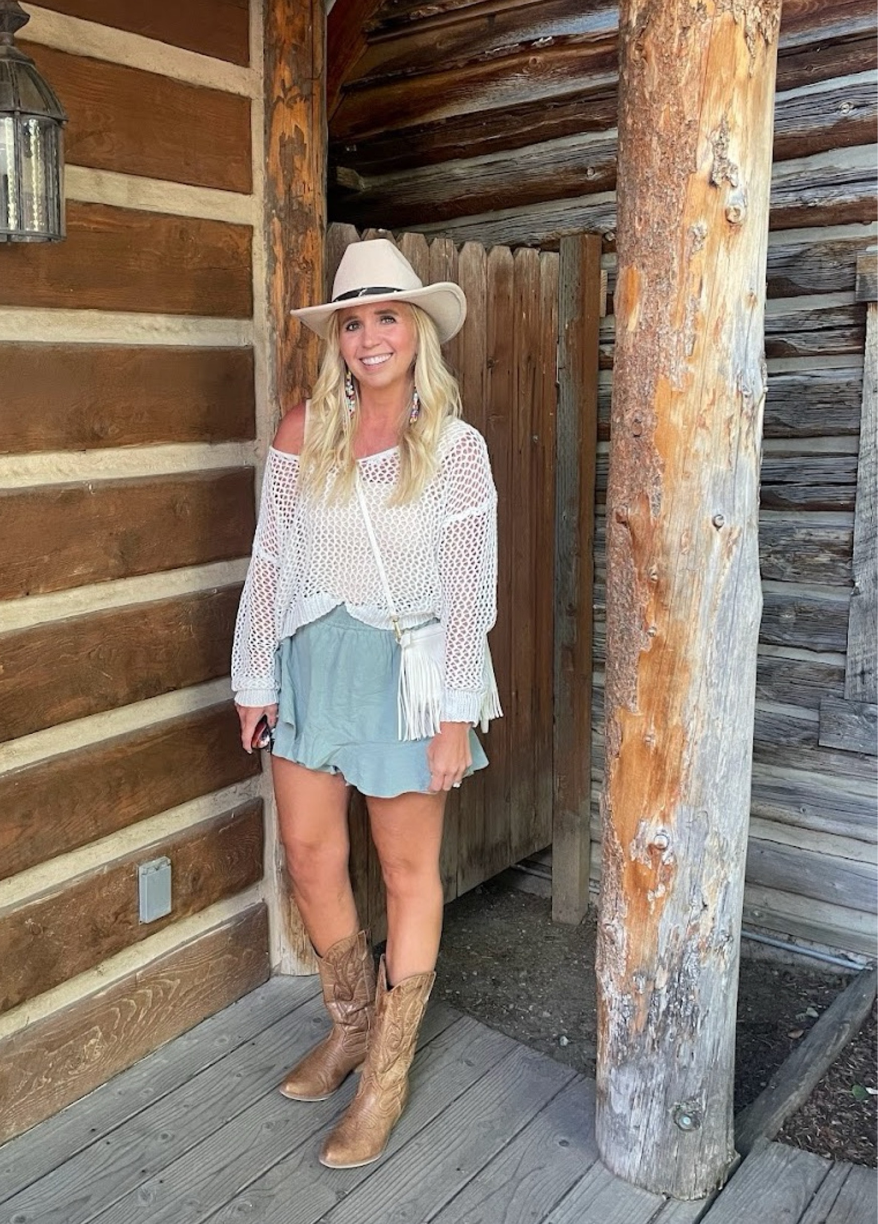 What I wore to a chuckwagon dinner with the family! Would be cute for a rodeo or country western concert. Sized up to a large in the skort. Amazon does country! 🇺🇸

#LTKFindsUnder50 #LTKFestival #LTKShoeCrush