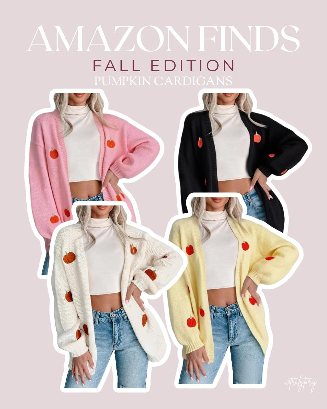 Women's Halloween Pumpkin Knit Cardigan Long Sleeve Open Front Knitted Sweater Fall Outwear Coat ... | Amazon (US)