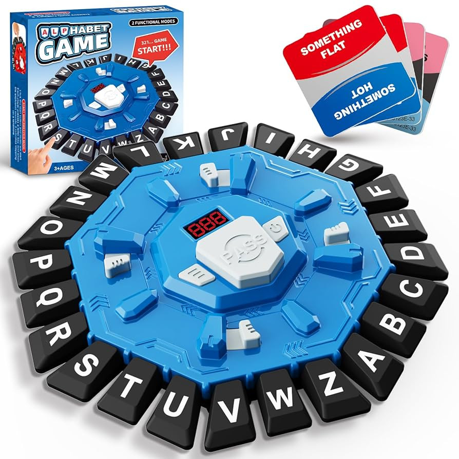 Word Game Family Board Game with Digital Display Timer and 2 Categories Modes Fun Fast-Paced 24-L... | Amazon (US)