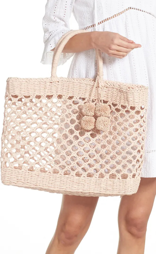 btb Los Angeles Sunday Morning Straw Tote | Nordstrom | Nordstrom