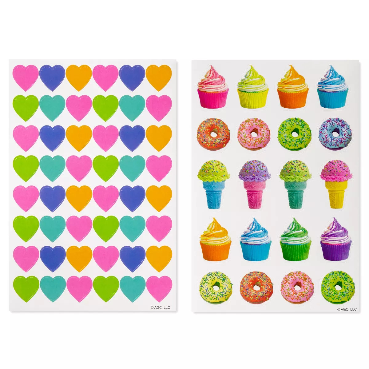 272ct Colorful Heart Stickers: Carlton Cards, Valentines & Birthday Stickers, 8 Sheets, All Ages | Target