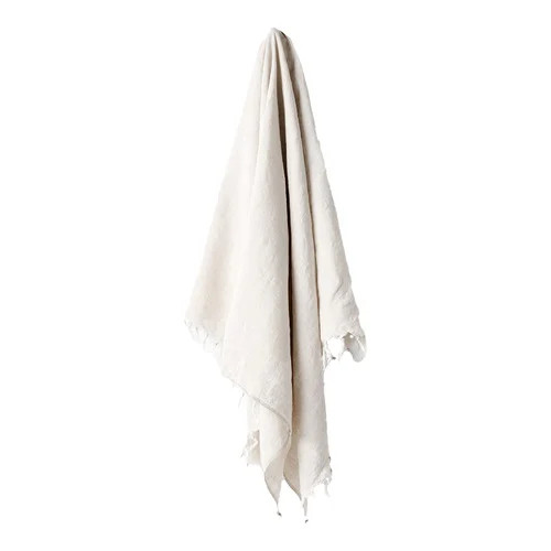 Aura By Tracie Ellis Fringed Vintage Pure Linen Throw | Temple & Webster | Temple & Webster AU