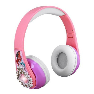 eKids Disney Princess Bluetooth Headphones with EZ Link, Over Ear Headphones for School, Home or Travel - Pink (Di-B64DP.EXV1OL) | Target