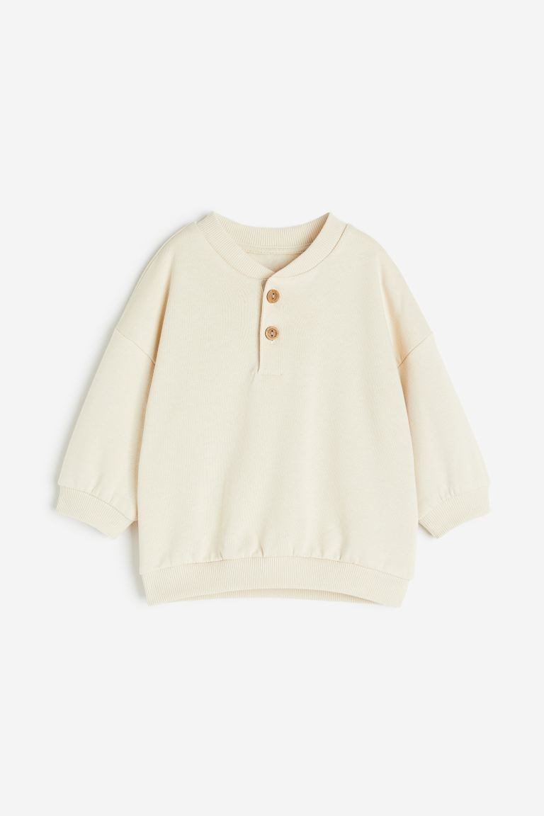 Cotton Sweatshirt - Light beige - Kids | H&M US | H&M (US + CA)