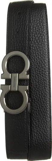 FERRAGAMO Double Gancio Leather Belt | Nordstrom | Nordstrom