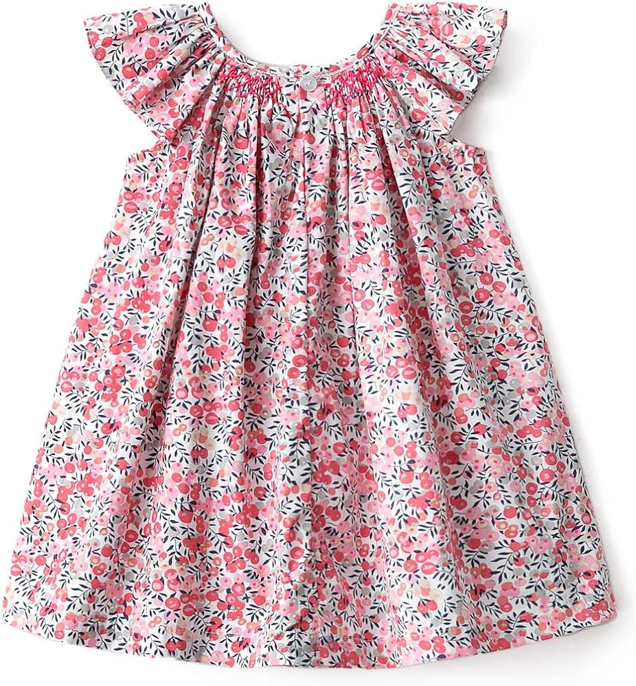 Simplee kids Baby Girls Casual Dresses Toddler Floral Dress Print Sundress Princess Dress | Amazon (US)