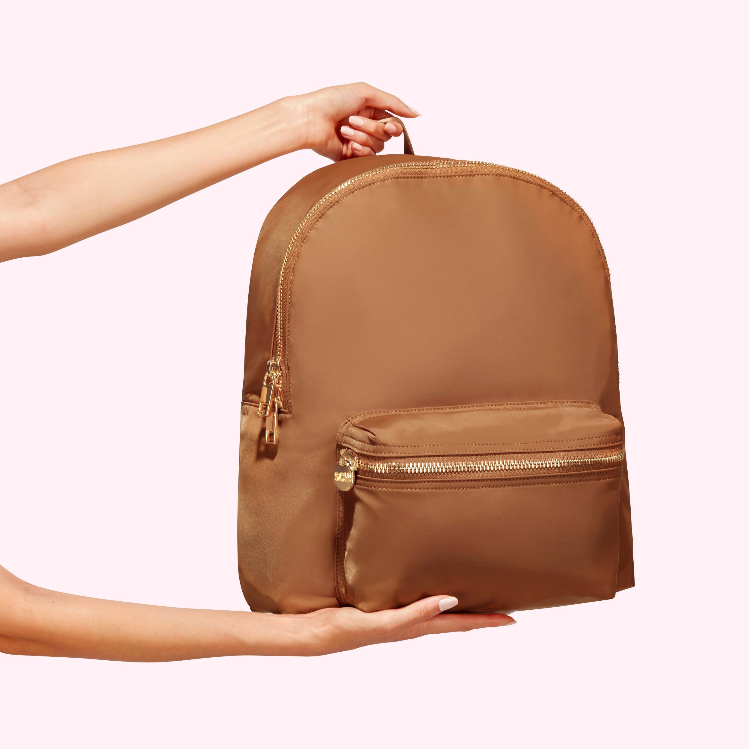 Classic Backpack in Camel | School, Work, and Commuter Backpack | Stoney Clover Lane