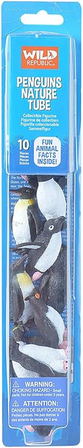 Wild Republic Penguin Figurines Tube, Penguin Toys, Emperor Penguin, Gentoo, Chinstrap, Adelie, R... | Amazon (US)