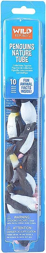 Wild Republic Penguin Figurines Tube, Penguin Toys, Emperor Penguin, Gentoo, Chinstrap, Adelie, R... | Amazon (US)