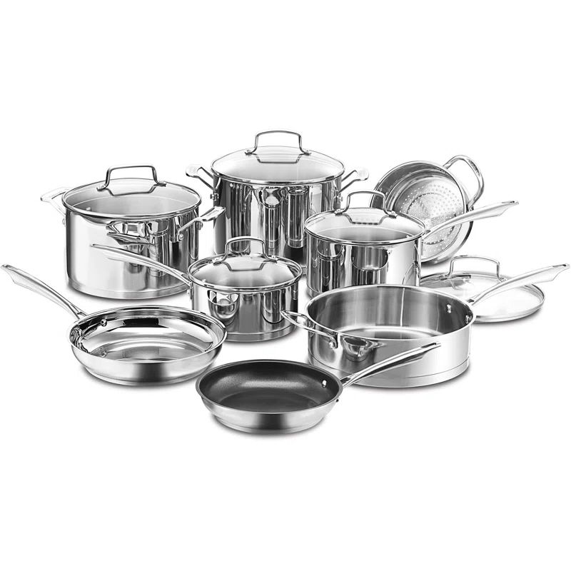 Cuisinart Professional Series 13 Piece Stainless Steel Cookware Set | Wayfair North America