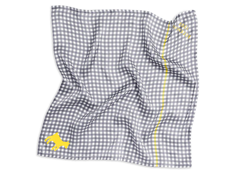 Silk Charmeuse Scarf Bandana - Gingham Collection | Beekman 1802