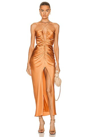 Keyhole Gathered Dress | FWRD 