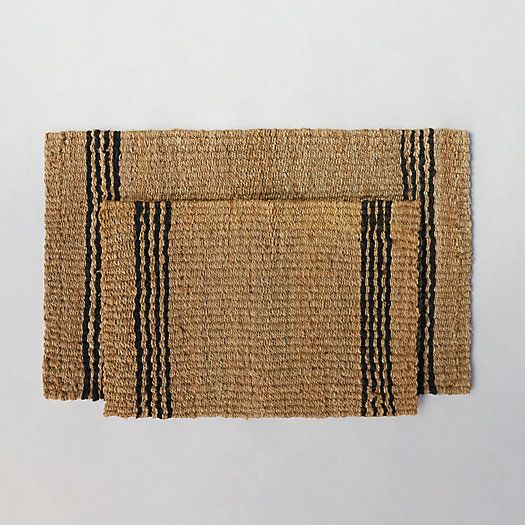 Vertical Stripe Jute Doormat | Terrain
