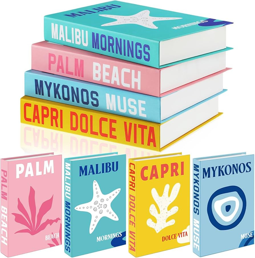 Preppy Room Decor Preppy Decorative Books Modern Fashion Coffee Table Book for Living Room Contem... | Amazon (US)