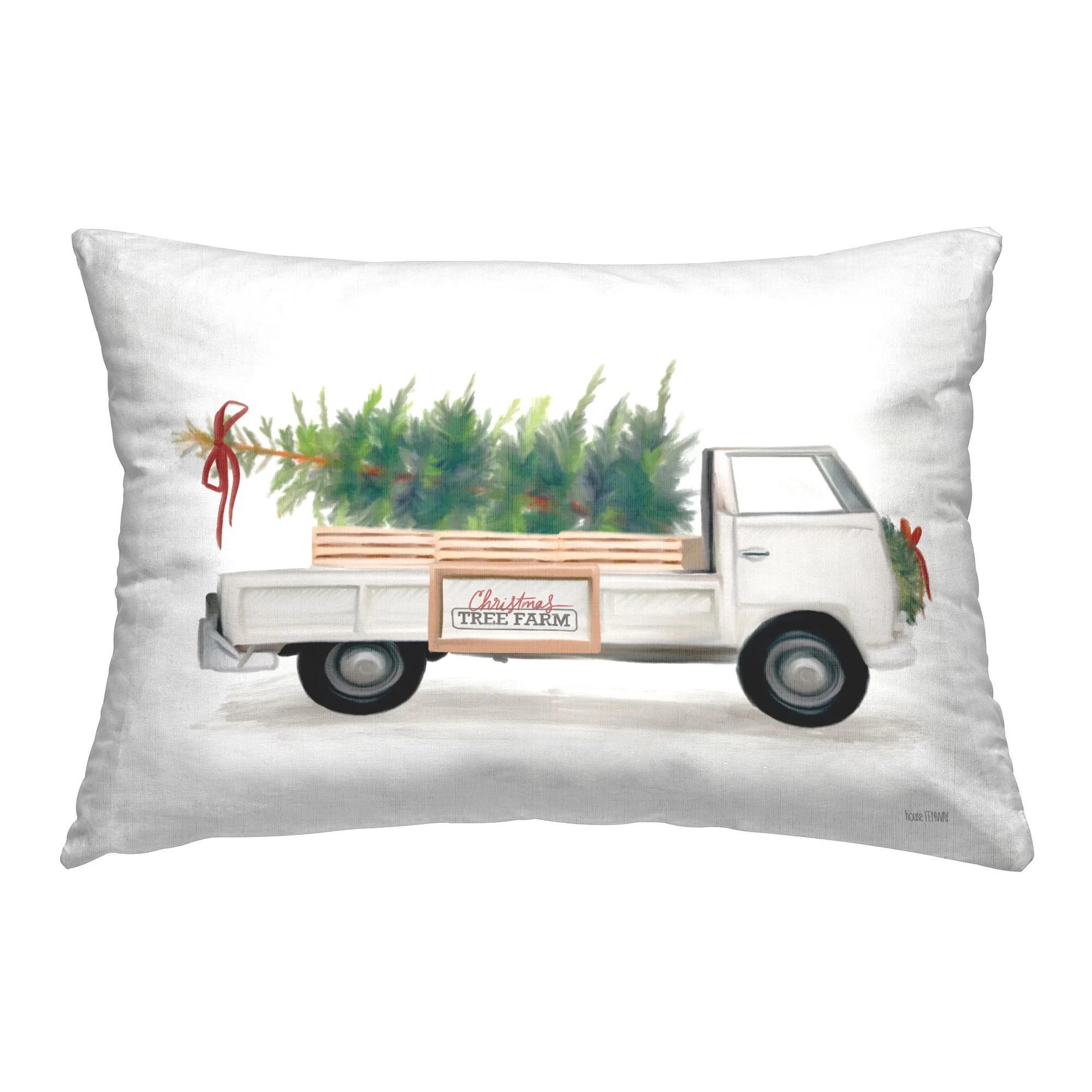 Stupell Industries Holiday Tree Truck Decorative Printed Throw Pillow Design by House Fenway - Wa... | Walmart (US)