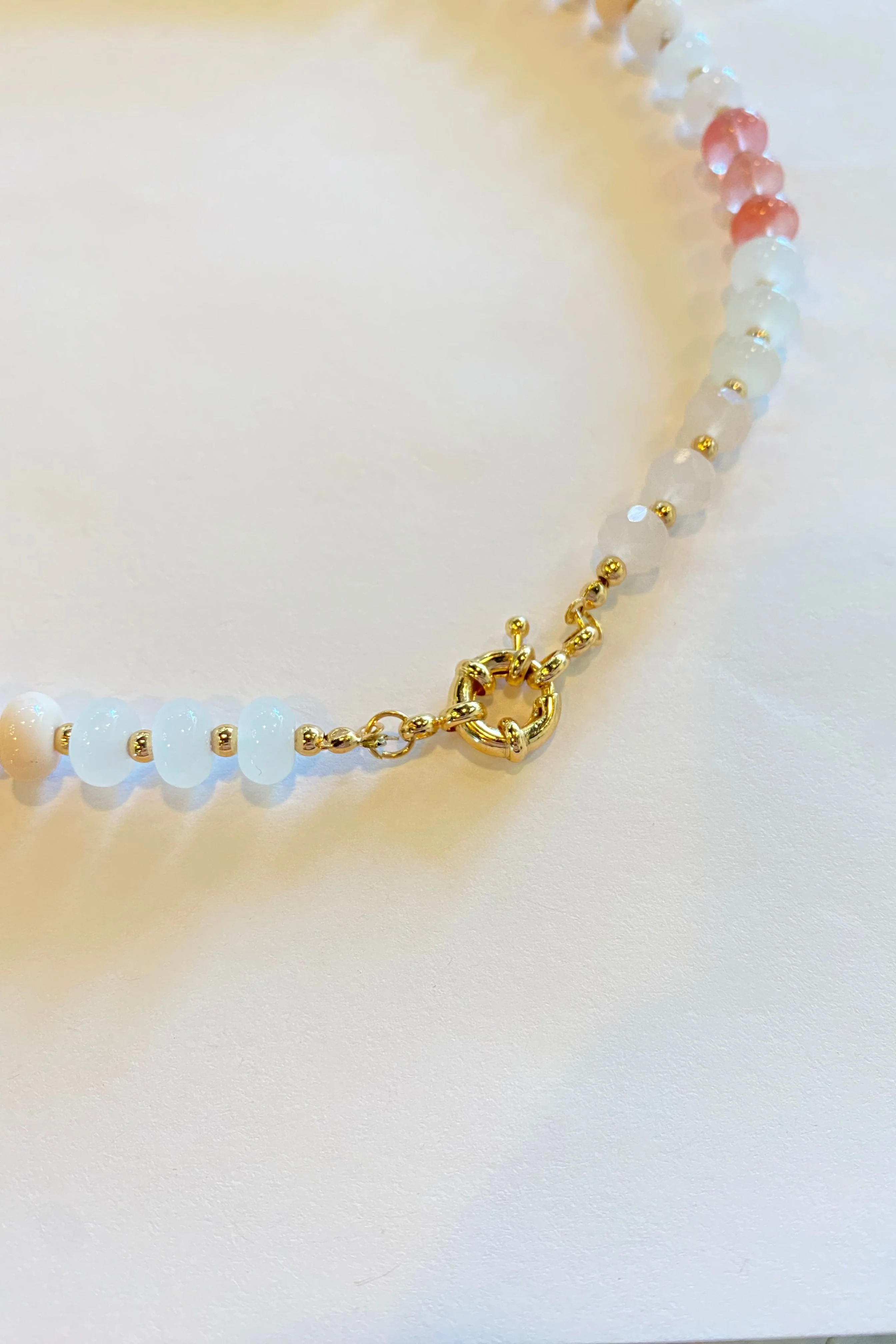 Stone and Gold Bead Necklace | MTT Collective