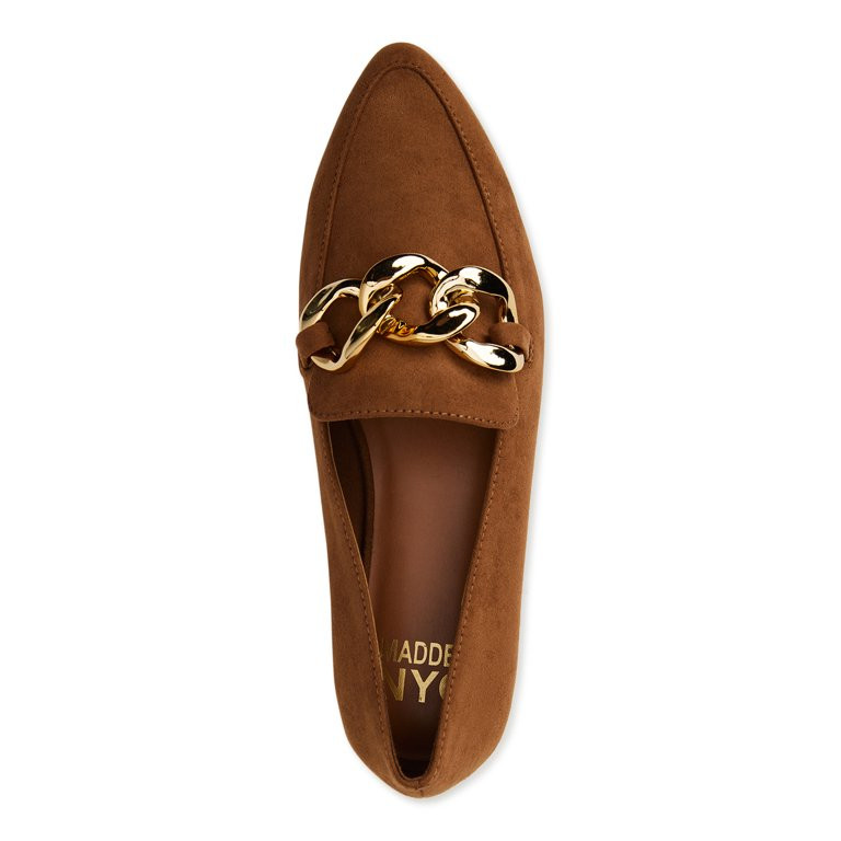 Madden NYC Women's Chain Accent Loafers | Walmart (US)