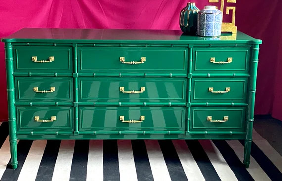 Faux Bamboo Dresser Custom Lacquered | Etsy | Etsy (US)