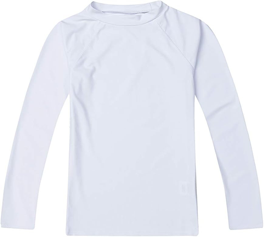 ESTAMICO Boys' UPF 50+ Long-Sleeve Rashguard Athletic Swim Shirt | Amazon (US)