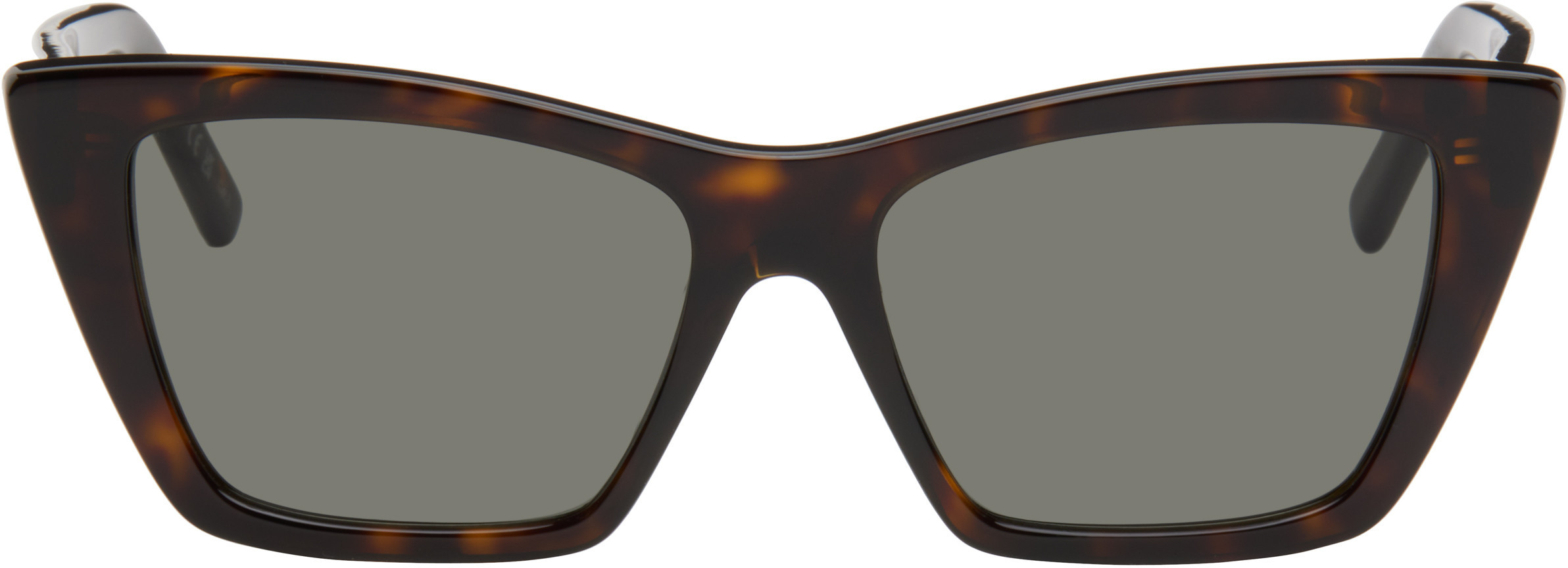 Saint Laurent Tortoiseshell SL 276 Mica Sunglasses | SSENSE