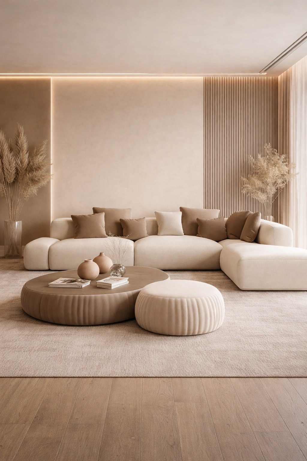 An ultra-modern living room designed in soft neutral tones, featuring sculptural modular seating, a statement coffee table, and warm LED lighting.
Perfect inspiration for minimalist luxury interiors, modern organic living rooms, and serene high-end home design.

Save this for modern living room ideas, neutral decor inspiration, and contemporary interiors 🤍
#ModernLivingRoom
#SculpturalFurniture
#NeutralInteriors
#ModernOrganic
#LuxuryLivingRoom
#MinimalistDesign
#ContemporaryHome
#InteriorInspiration
#SoftBeige
#LEDLighting
#DesignerInteriors
#ModernDecor


#LTKHome