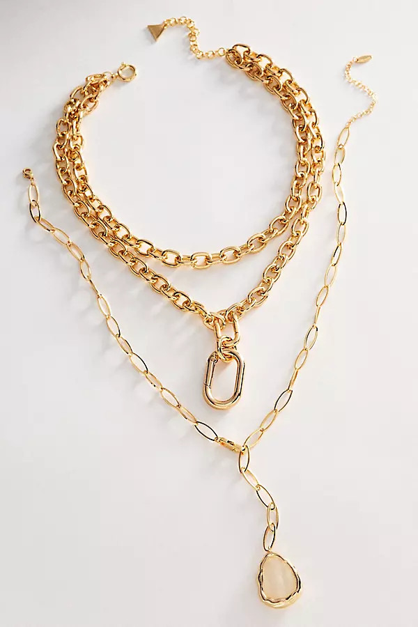 Boho Layered Stack Necklaces, Set of 2 | Anthropologie (US)