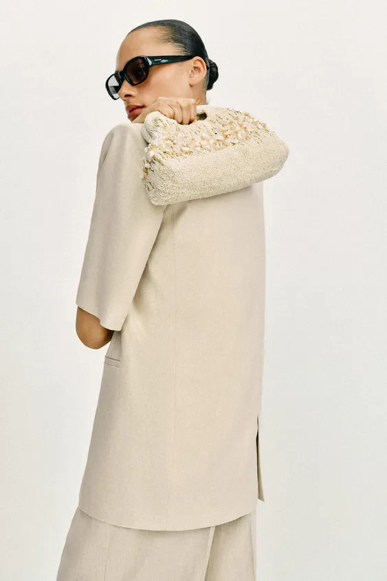 BEADED POUCH BAG | Zara US