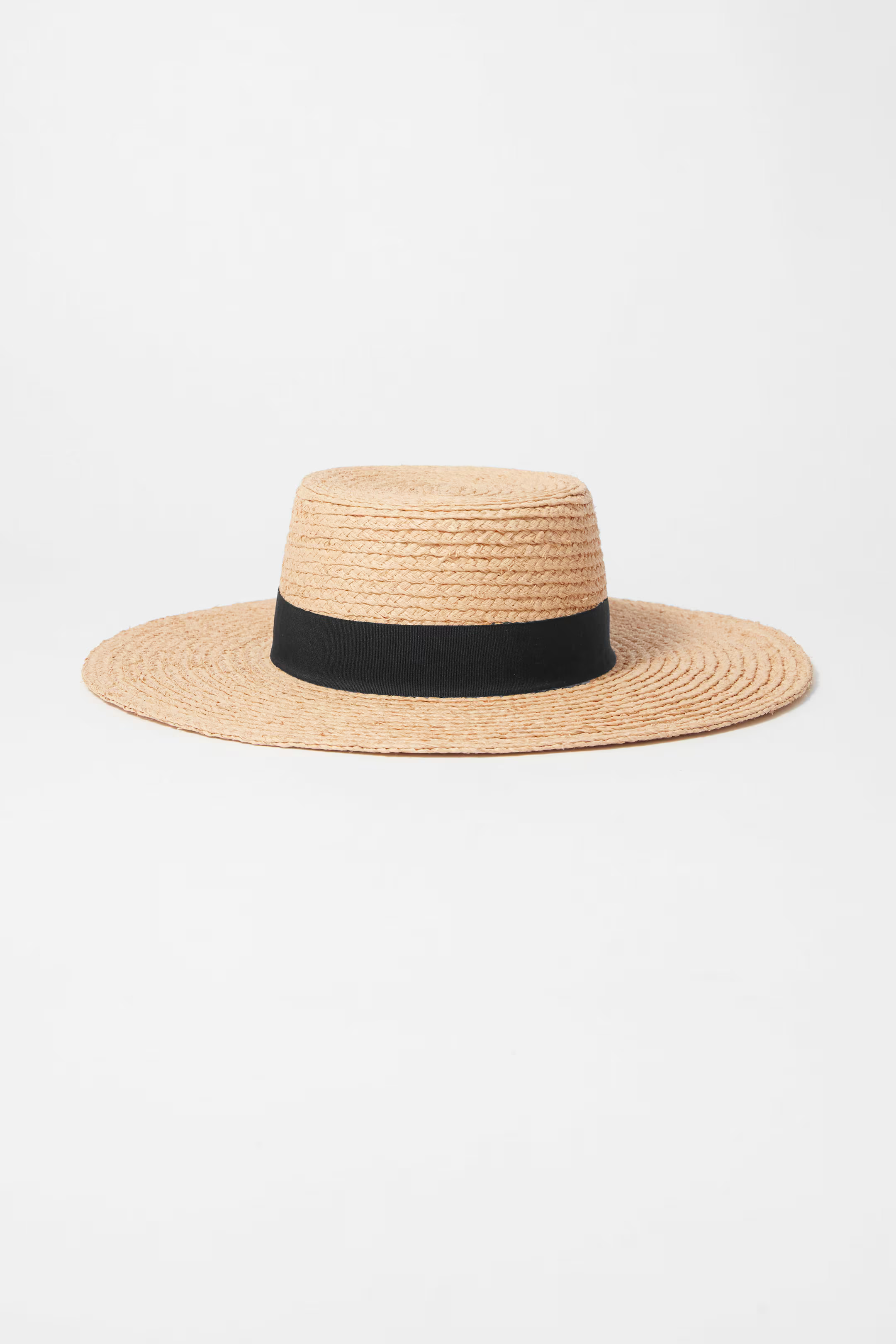 Grosgrain-Trimmed Raffia Hat | H&M (UK, MY, IN, SG, PH, TW, HK)