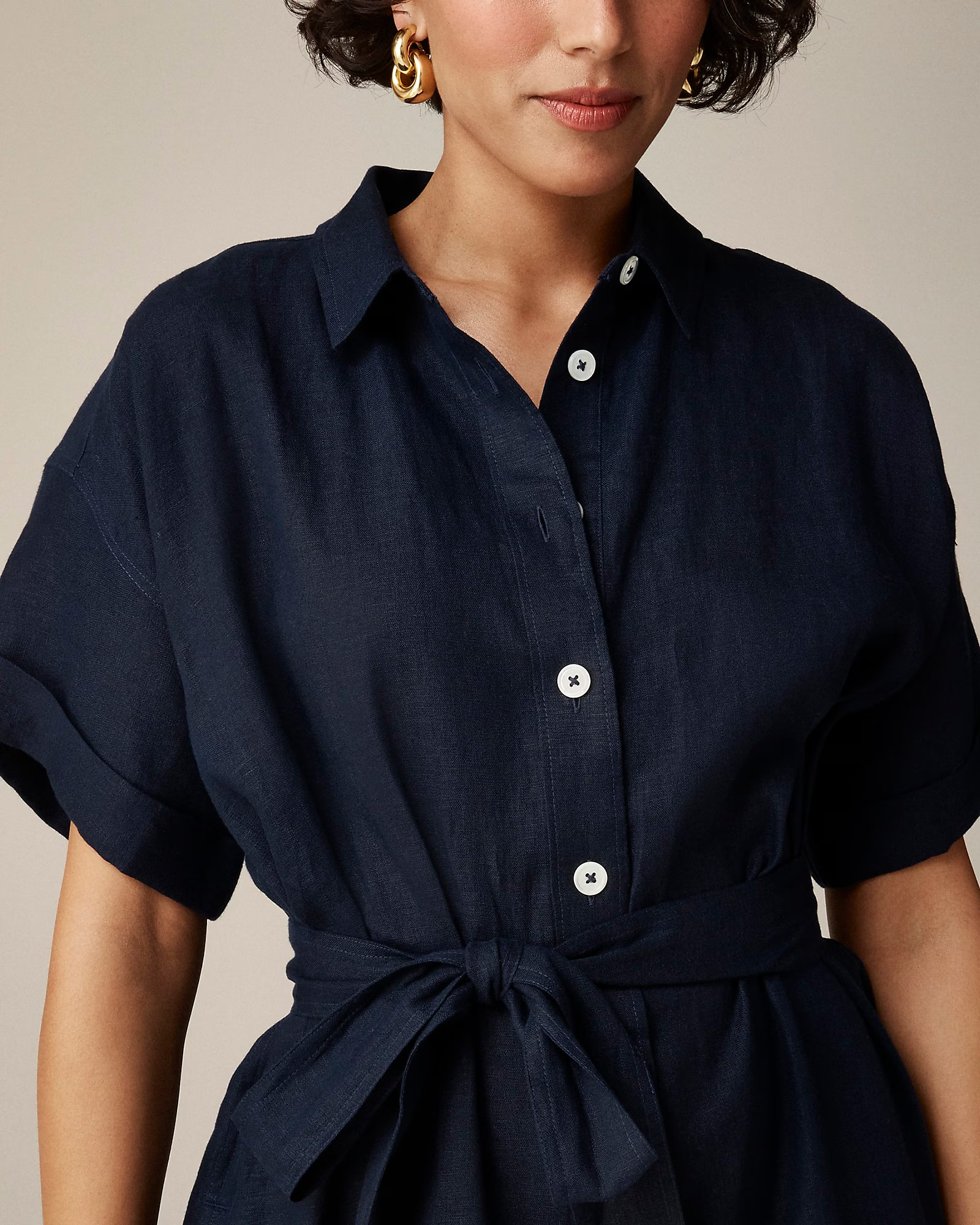 Capitaine shirtdress in linen | J. Crew US