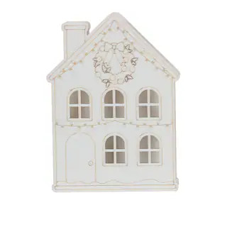 7" Unfinished Wood LED House Tabletop Accent by Make Market® | Michaels Stores