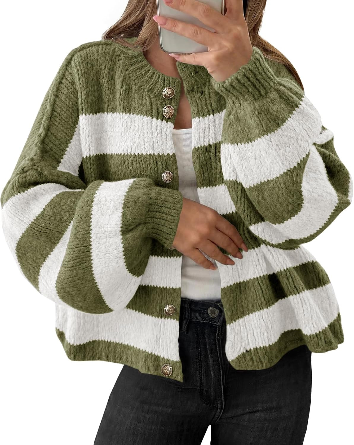 Saodimallsu Womens Oversized Cardigans Long Sleeve Chunky Sweater Coats | Amazon (US)