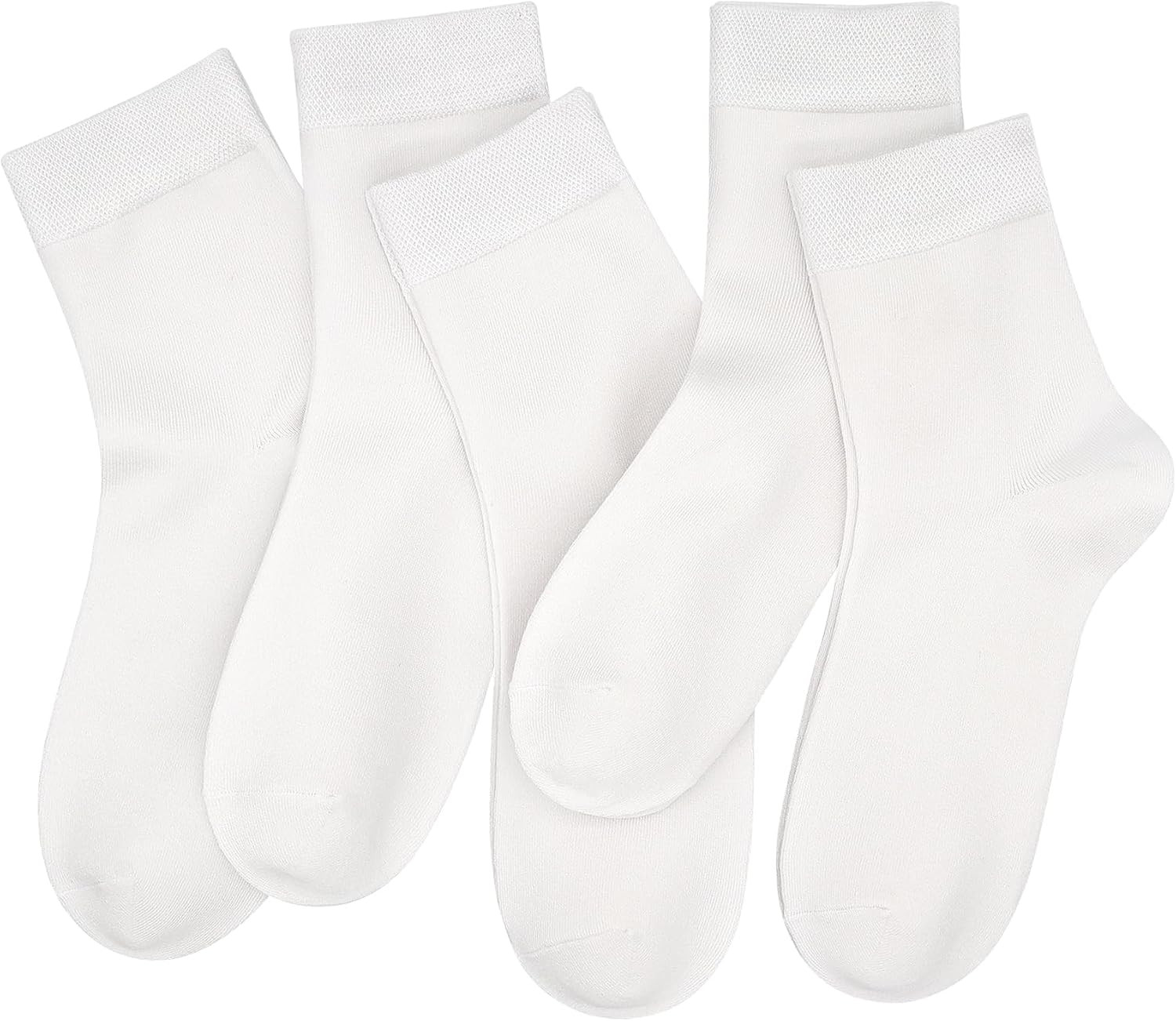 SERISIMPLE Women Thin Viscose Bamboo Socks Crew Lightweight Above Ankle Casual Dress Sock For Ladies Bootie Trouser 5 Pairs | Amazon (US)