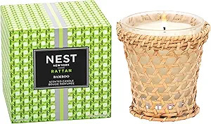 NEST New York Bamboo Decorative Rattan Scented Classic Candle, 8 Ounces | Amazon (US)
