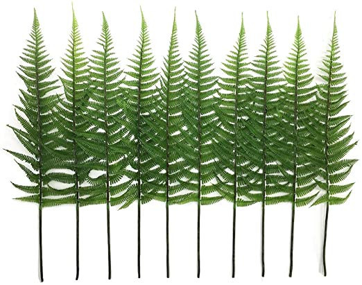CATTREE Artificial Shrubs Leaves, Plastic Plants Fern Grass Leaf Fake Bushes Indoor Outdoor Home ... | Amazon (US)
