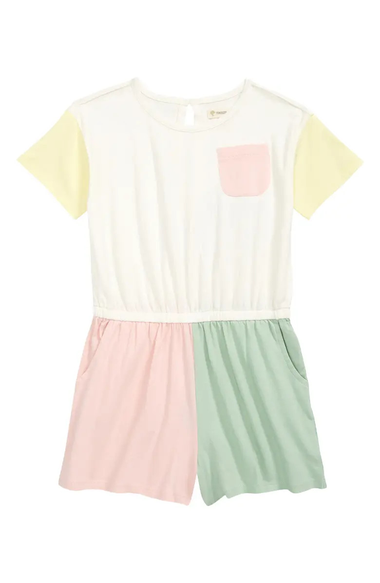 Kids' Colorblock Romper | Nordstrom