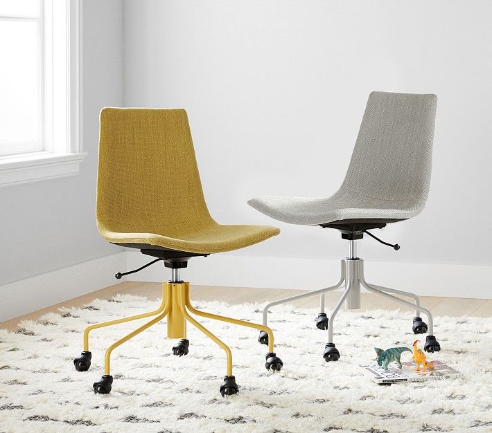 west elm x pbk Modern Slope Swivel Task Chair | Pottery Barn Kids