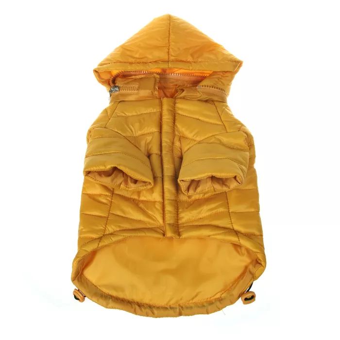 Pet Life Lightweight Adjustable 'Sporty Avalanche' Dog and Cat Coat - Yellow | Target
