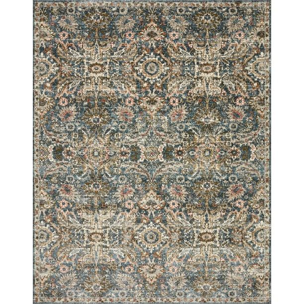 Loloi II Saban Sab-04 Oriental Blue/Sand Area Rug 18" x 18" Sample - Walmart.com | Walmart (US)