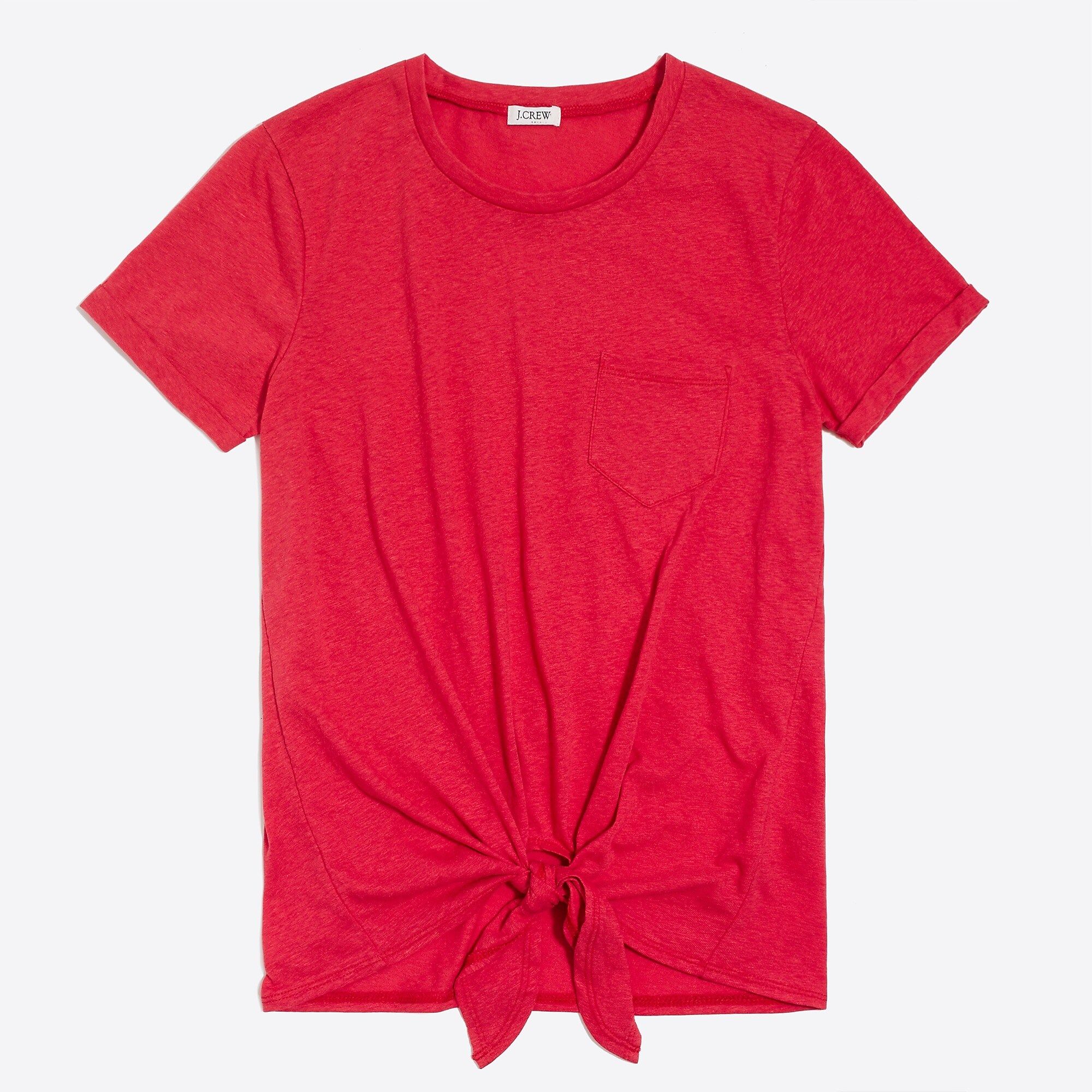 Tie-waist pocket T-shirt | J.Crew Factory