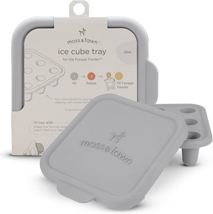 Ice Cube Tray, Forage Feeder Freezer Mold for Breast Milk, Formula, Bone Broth, Purees, and Baby ... | Amazon (US)