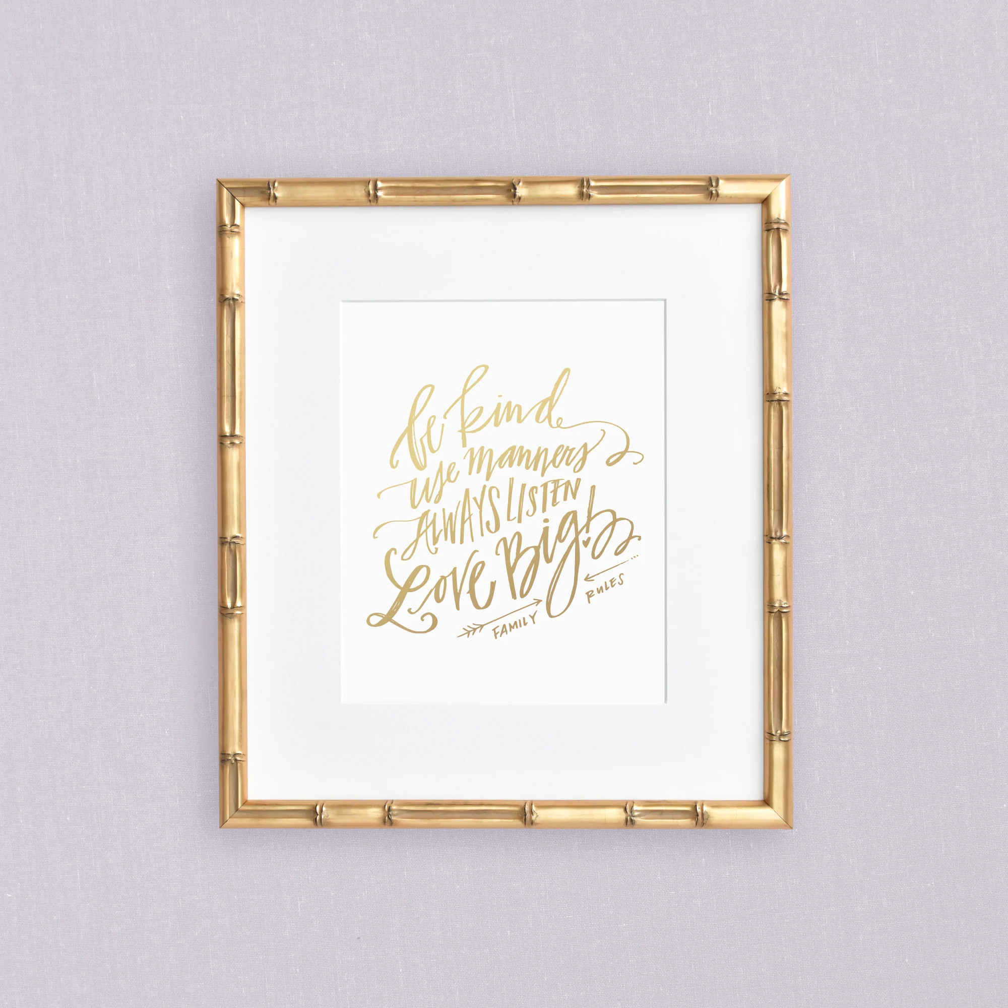 Art Print, Family Rules | Simplified