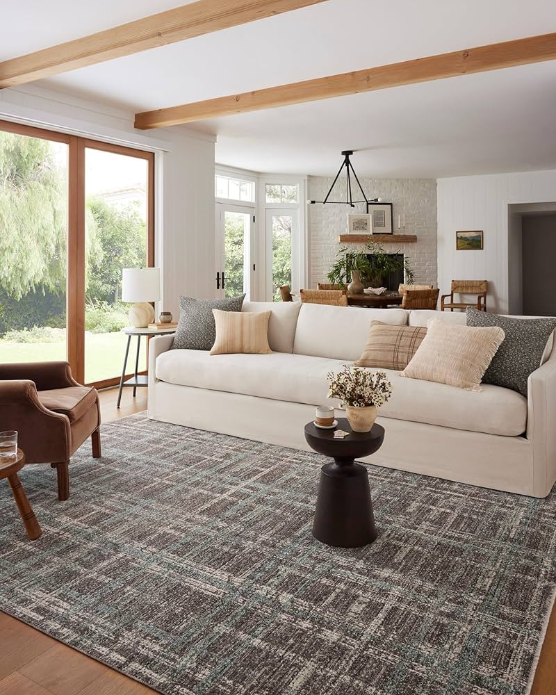 Loloi Angela Rose x Ember Collection EMB-08 Espresso/Multi 5'-3" x 7'-6" Area Rug | Amazon (US)